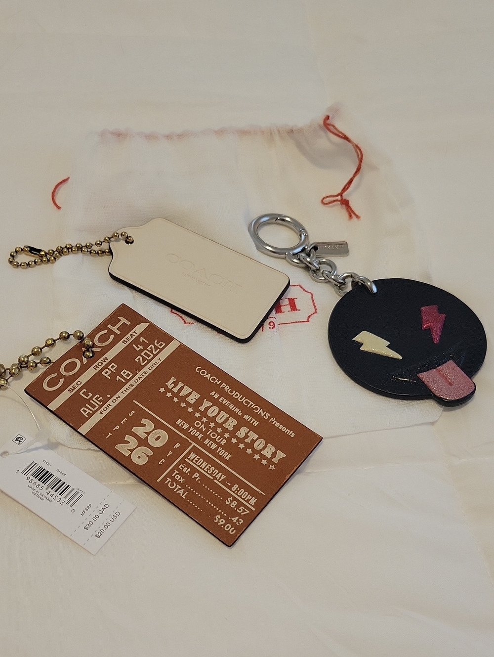 COACH Bag Charm Bundle - All 3